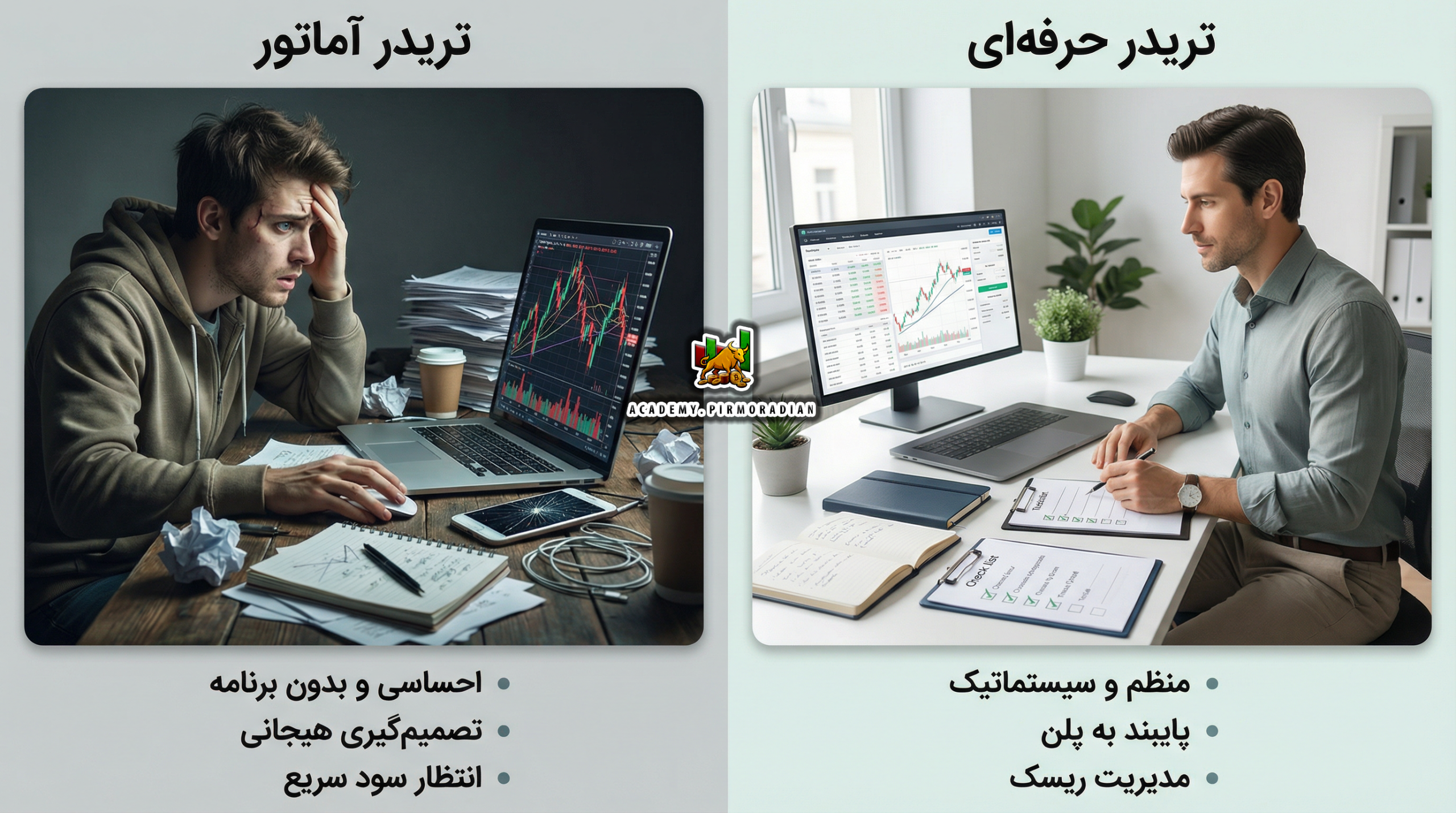 کامل‌ترین راهنمای پلن معاملاتی و ژورنال + نقش تحلیل‌ها برای موفقیت در ترید _ امین پیرمرادیان